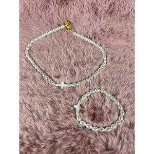 First Communion Cross Bracelet Necklace Baptism Confirmation